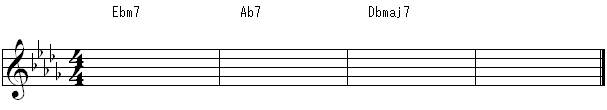 Dbメジャーの譜面